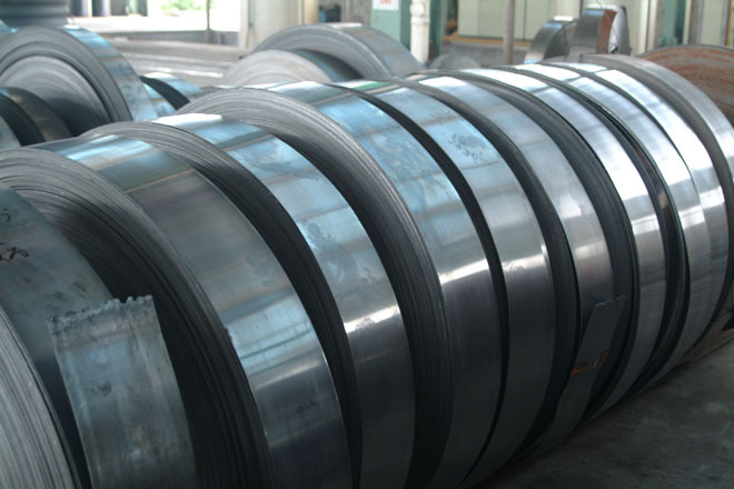 q195钢带36025mm黑退涂油预应力波纹管钢带