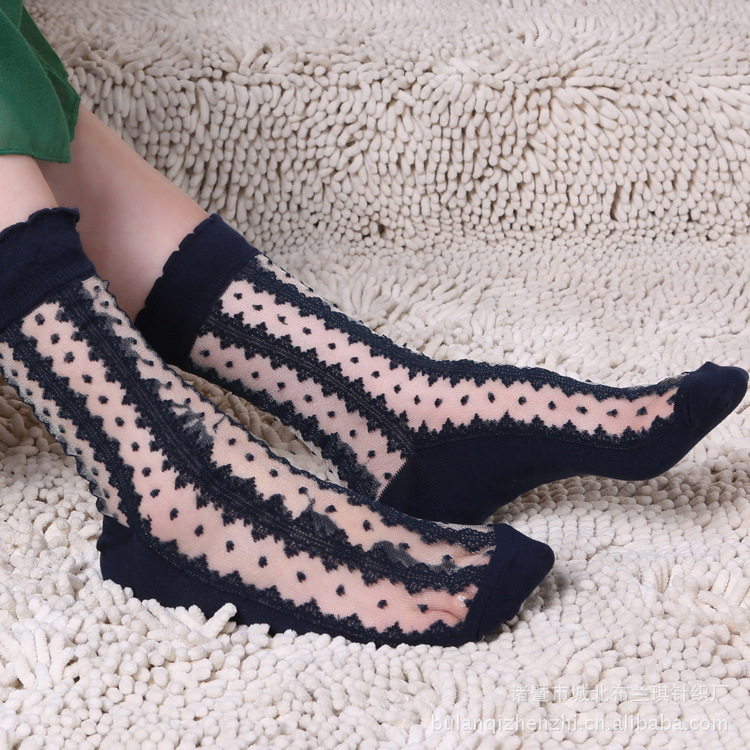 caramella 春季丝袜 提花丝袜 短款丝袜 厂家丝袜.