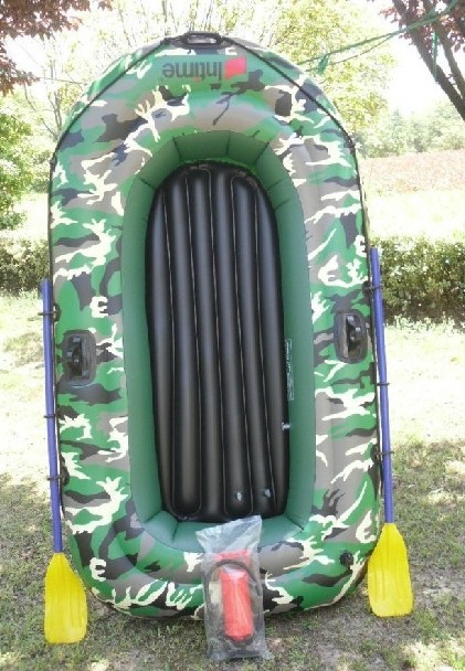 intime盈泰2人迷彩充气船 双人皮划艇 二人钓鱼船 二人橡皮艇