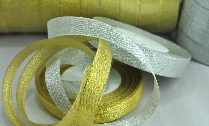 15mm 婚庆金葱 银葱带/礼品缎带包装