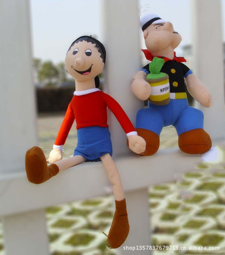 毛绒玩具人偶大力水手波比奥利弗情侣公仔