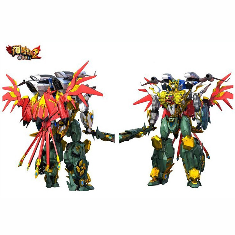 1308 卡装神兽金刚2超大合体 天神地兽变形玩具 淘宝热卖中