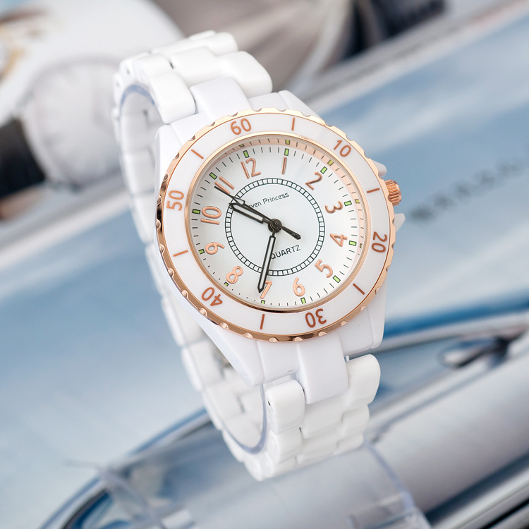 新品陶瓷女士腕表装饰手表 情侣对表 kuromi品牌礼品表 女款手表