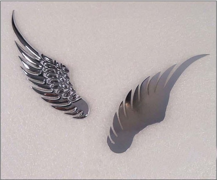 汽车改装贴 纯金属车标贴 3d立体鹰翼车贴 天使翅膀车身贴 贴纸