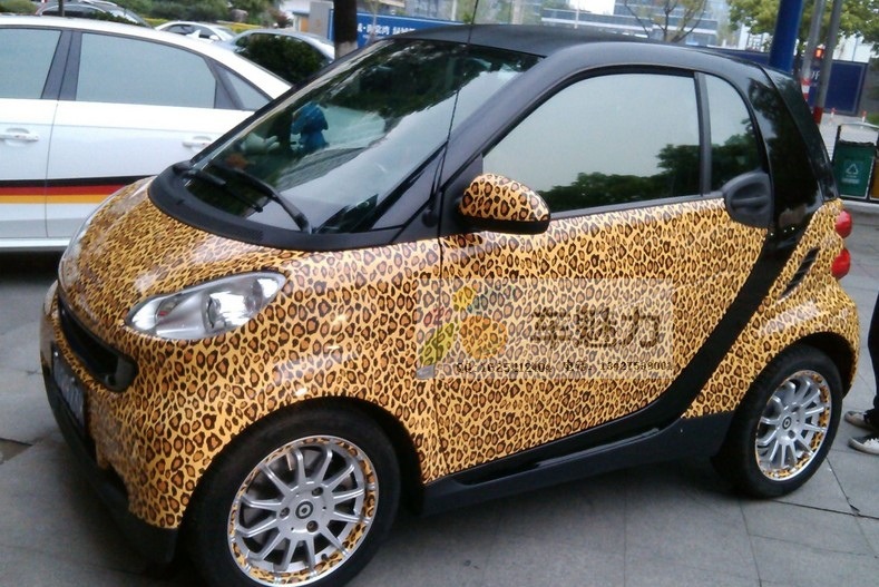 豹纹汽车改色膜 车身改色膜 豹.