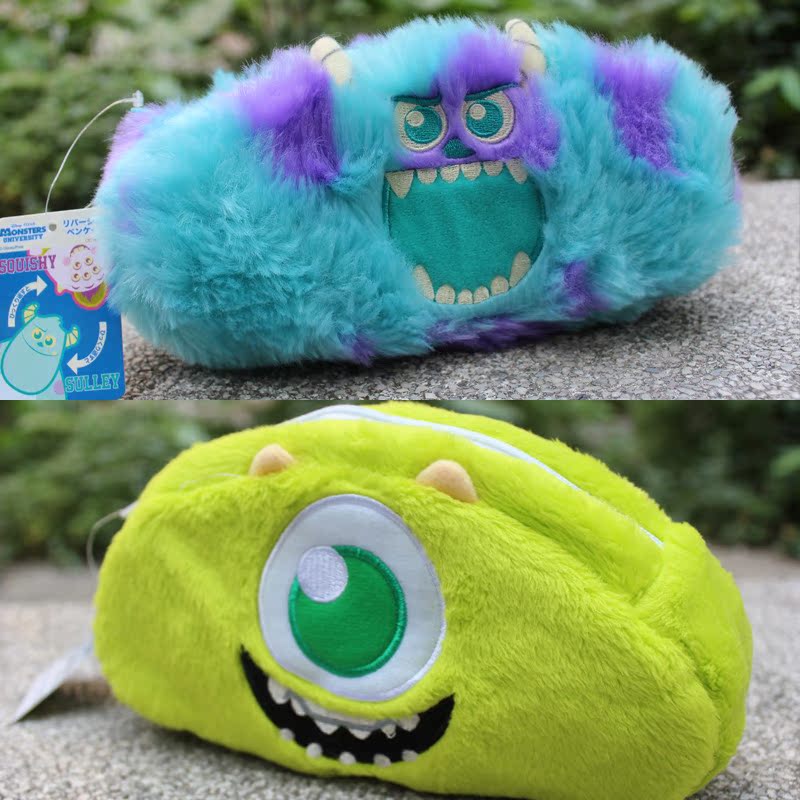 厂价直供 怪兽大学 苏利文毛怪圆形双面抱枕 mike大眼仔创意靠垫