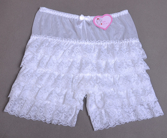 特价 加长蕾丝花边打底裤五分安全裤批发女士内裤纯棉内裆透明裤