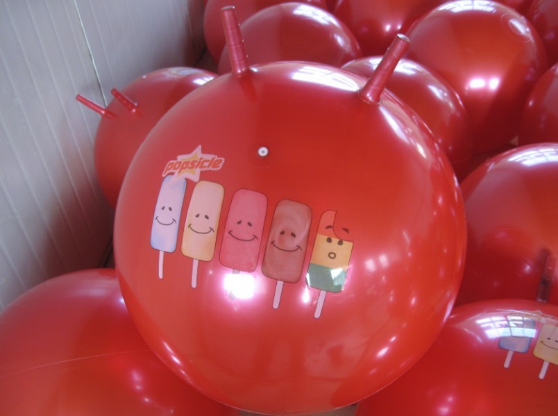 【上海捷巨】70cm 成人羊角球 手拎球 跳跳球