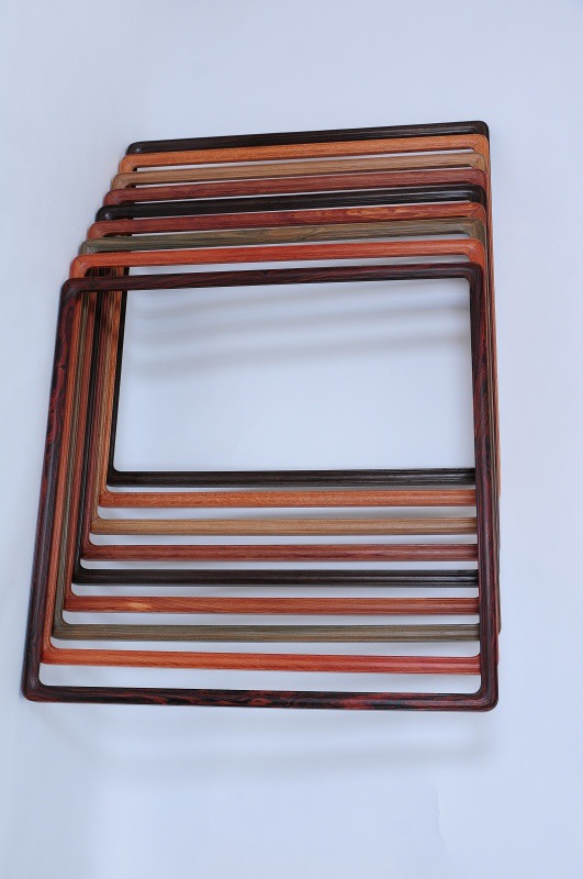 厂家批发 精品画框 高档鸡翅圆木框打腊