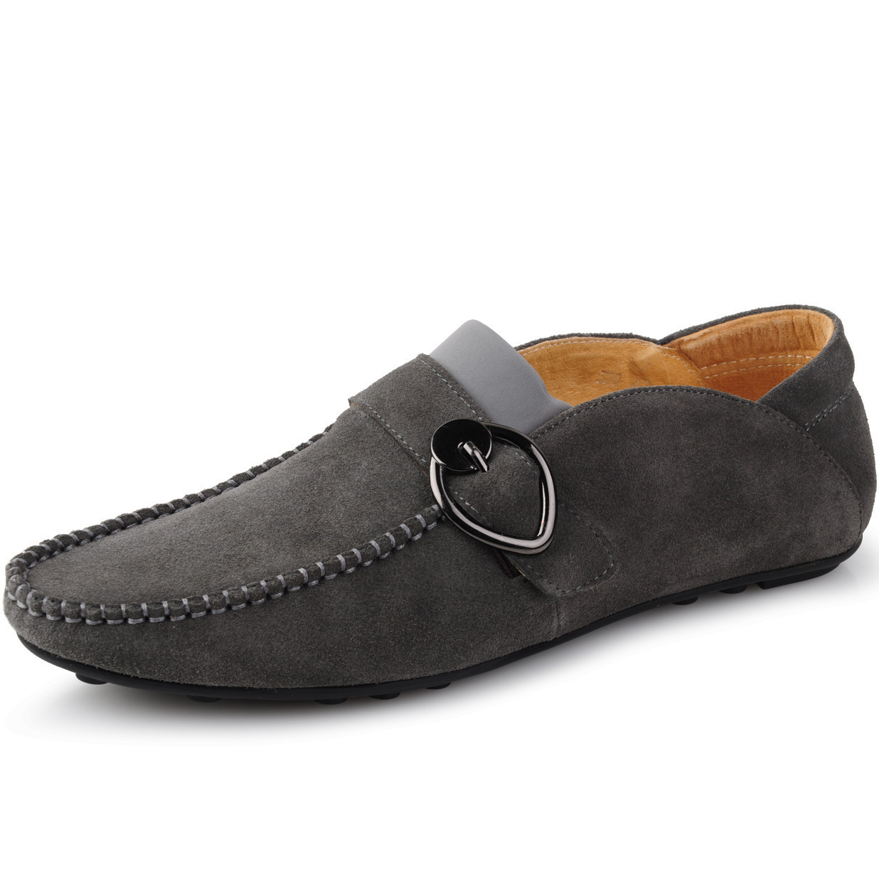 夏季男士英伦豆豆鞋男真皮韩版潮日常休闲鞋商务懒人潮流帆船鞋子