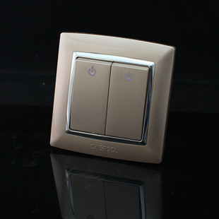 温州卡尔斯墙壁开关 欧式风格 pc 银触点