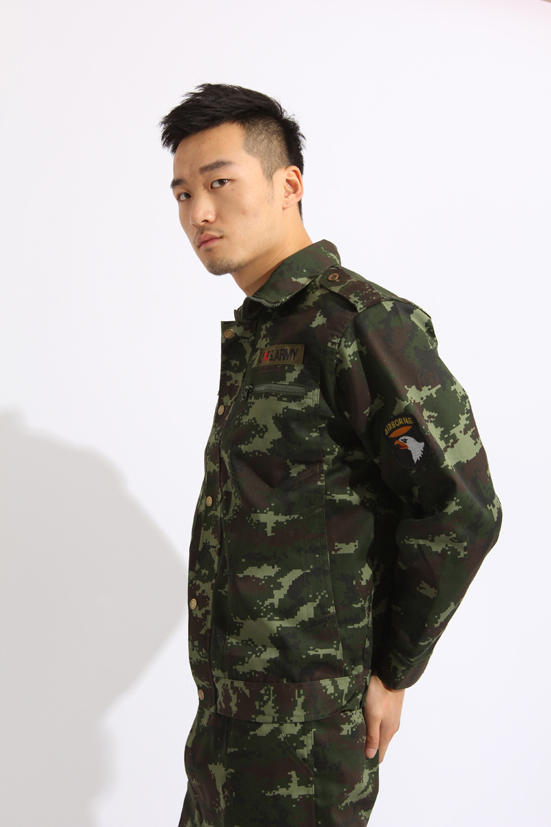 专业生产供应 男士户外迷彩服套装 美式休闲丛林迷彩