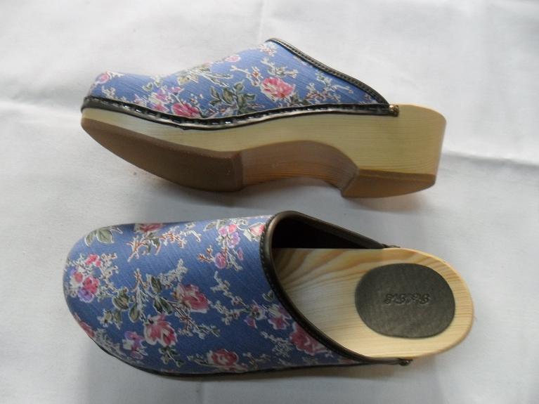 独特时尚优质按摩矫正鞋 保健鞋 舒适棉鞋 木屐鞋 木底拖鞋图片_5