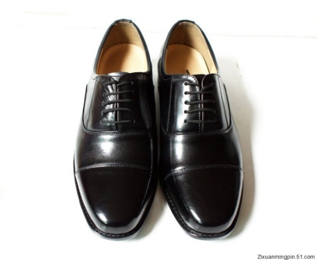 金猴集团男鞋正品 07a校尉常服皮鞋全牛皮新式三节头男皮鞋