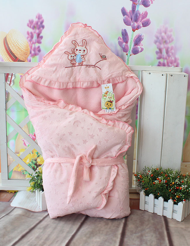 婴吉儿a031#珊瑚绒厚款宝宝抱被,包被,秋冬必备婴儿用品8057