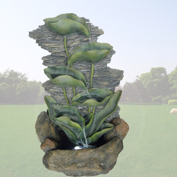 假山喷泉流水 树脂喷泉流水工艺品假山鱼池7001】价格,厂家,图片,塑料