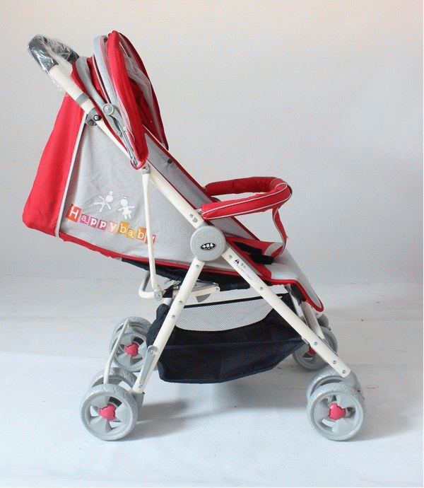 2014新款小贝乐t126-a透气型 折叠宝宝婴儿推车避震定向全罩篷