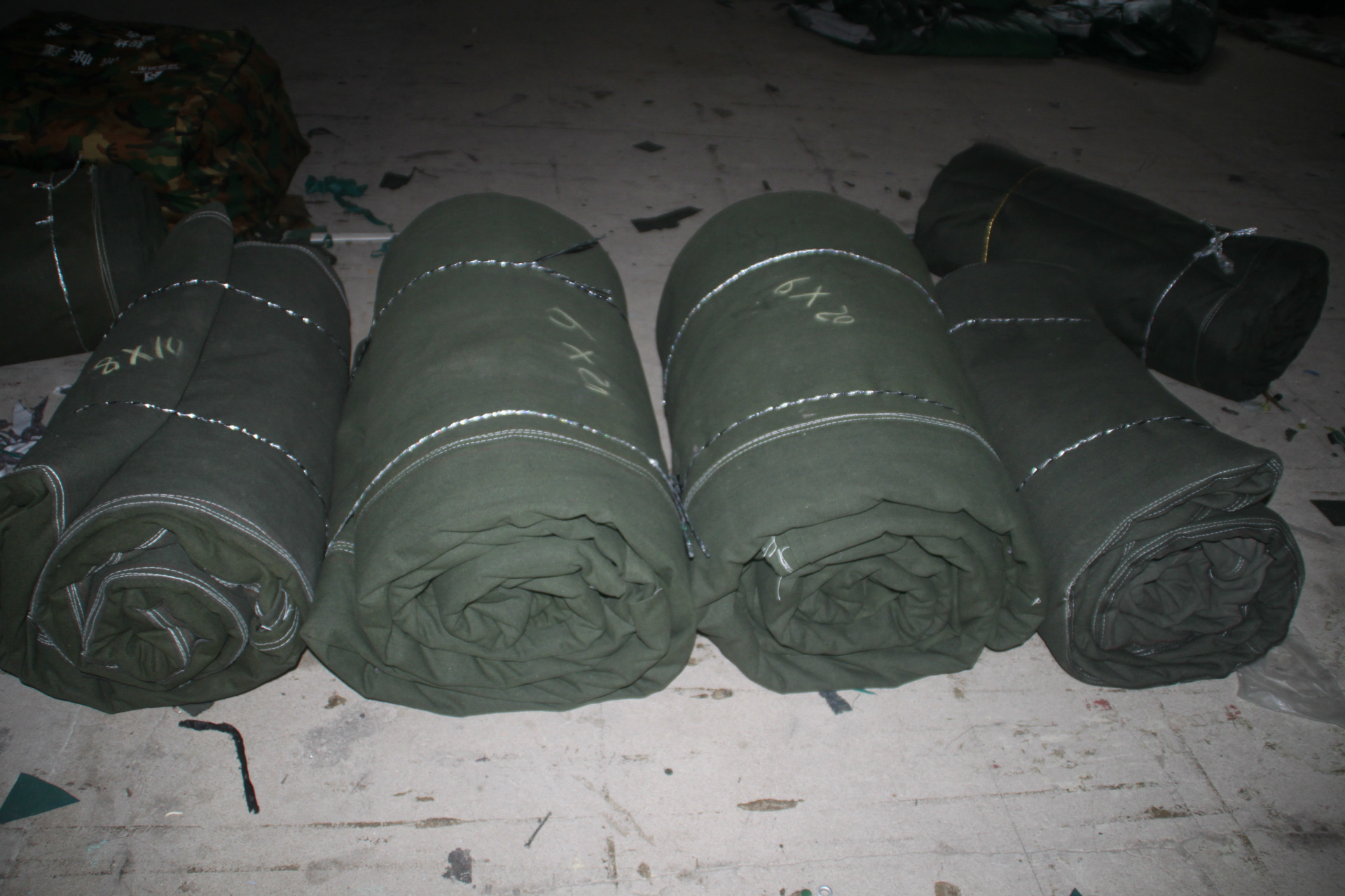 篷布 苫布 防雨篷布 帆布篷布采用再生棉制成利于环保 用于货场苫盖