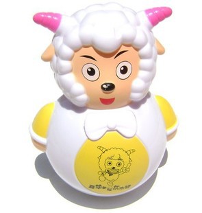 闪光音乐摇摆美羊羊喜洋洋不倒翁 儿童益智