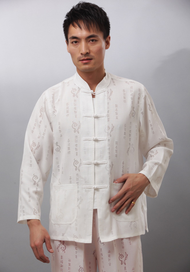 唐装男 男士新款棉麻唐装 中式长袖上衣 中老年老北京老粗布棉麻图片