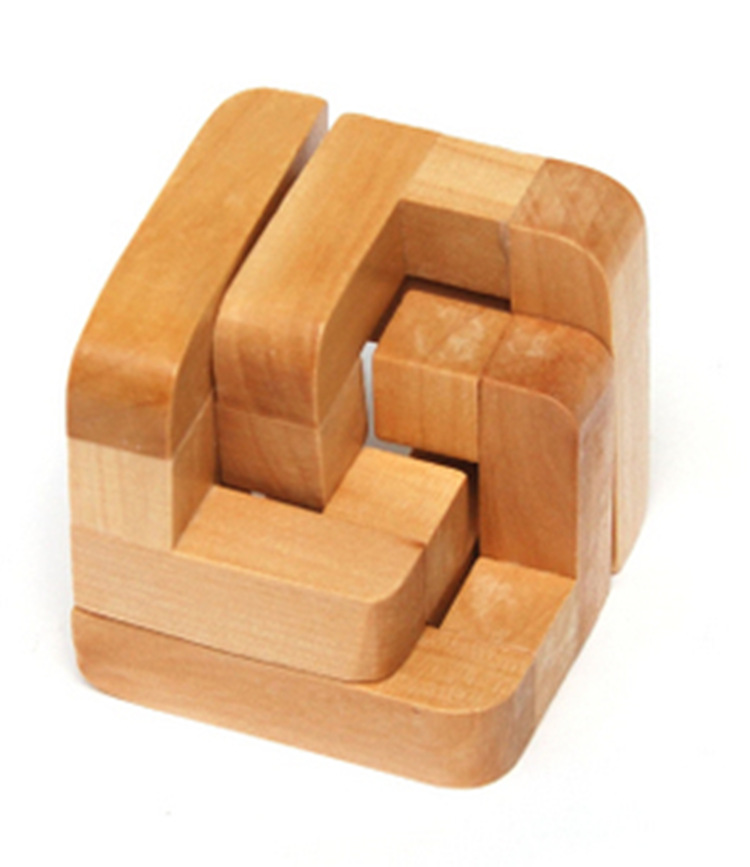 孔明锁三人行 木制玩具 成人解锁 小额批发 鲁班锁 自产自销