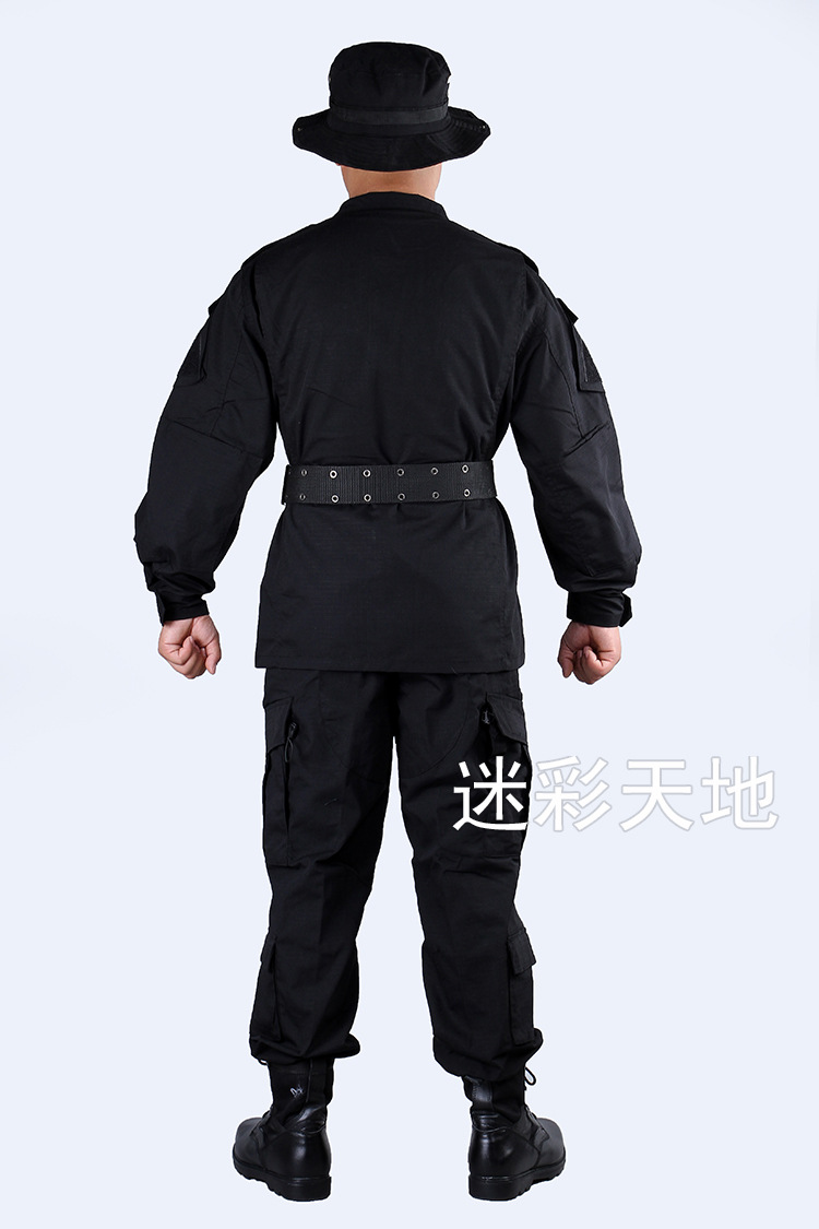 美军作训服 特训服 黑色作战服 作训服批发