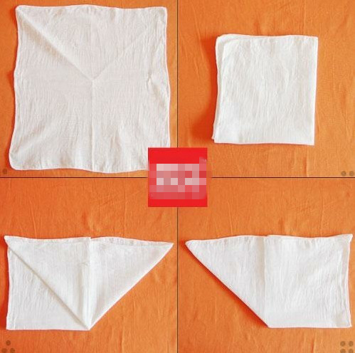 长方形尿布的正确叠法图片