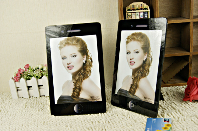 新品7寸苹果手机相框 摆台 相架