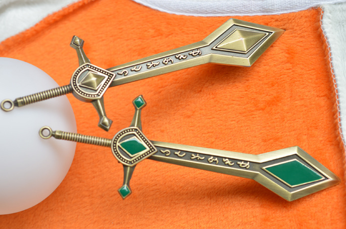 三三动漫英雄联盟lol审判天使凯尔武器模型钥匙扣批发