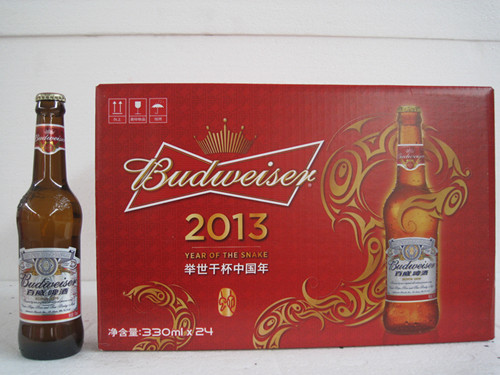 百威啤酒百威小瓶330ml24