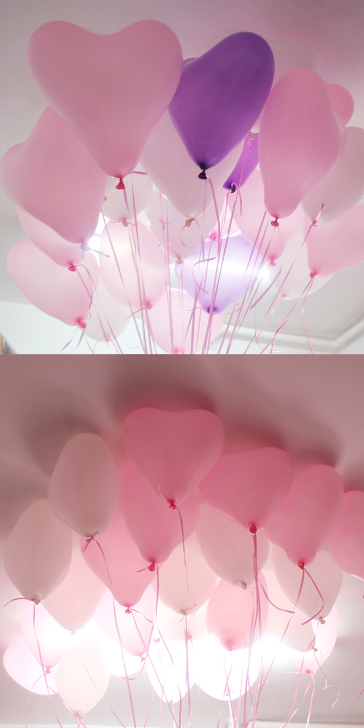 结婚庆用品气球 心形加厚气球 心形气球批发 场景布置气球2.2g