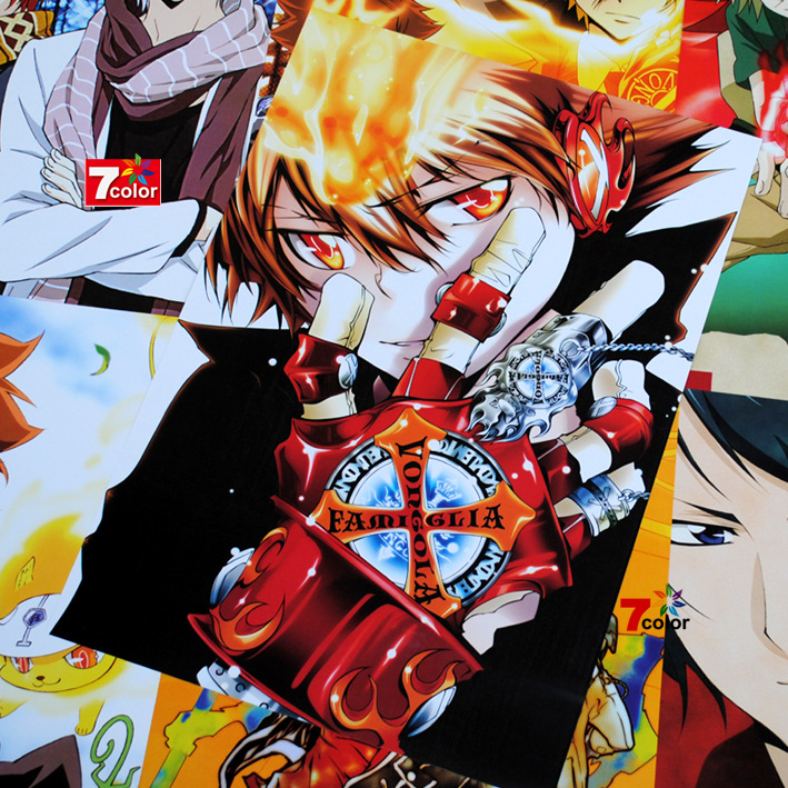 开学特惠 动漫 家庭教师 压纹海报 一套8张 周边批发 7c-a