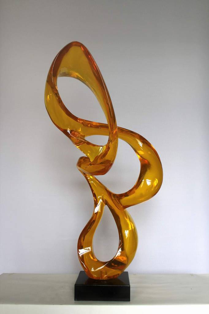 透明玻璃钢雕塑摆件 彩色琉璃玻璃钢艺术摆件上海商务酒店摆件