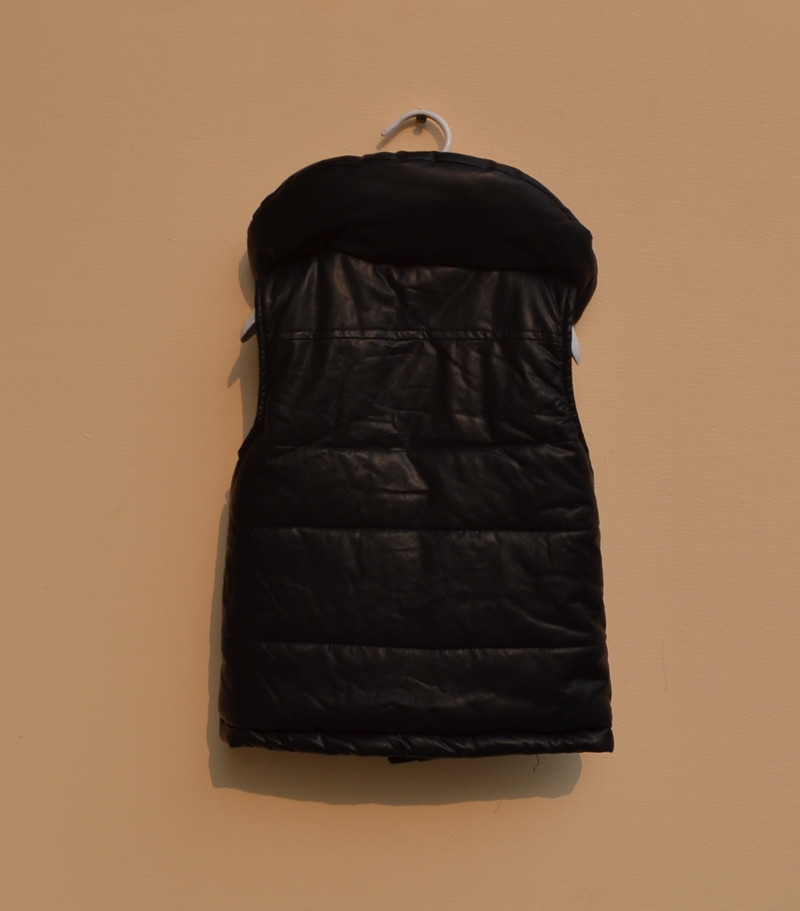 314648 外贸童装 欧美风 女童羊羔绒皮马甲 加厚皮马甲