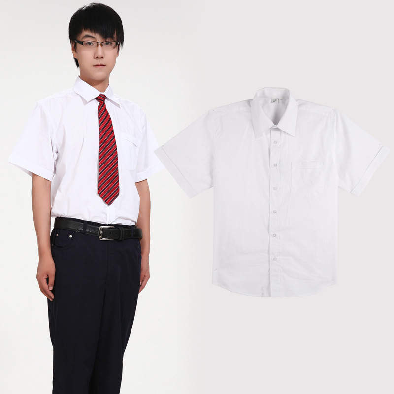 深圳校服美丽奥正品中学生春夏装男生礼服衬衫 西裤 领带(整套)