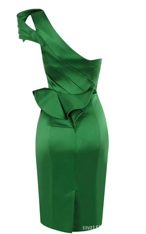 束腰礼服厂家直销礼服连衣裙舞会宴绿色小礼服156-2