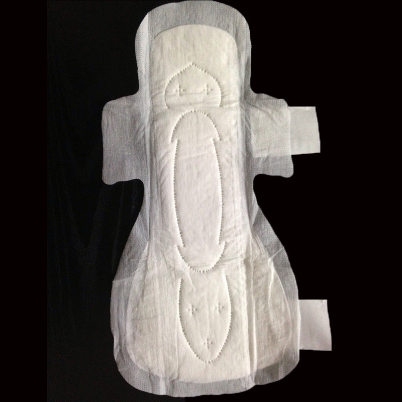 厂家直销 超长扇尾夜用卫生巾 健康舒适纯棉透气加长夜用卫生巾