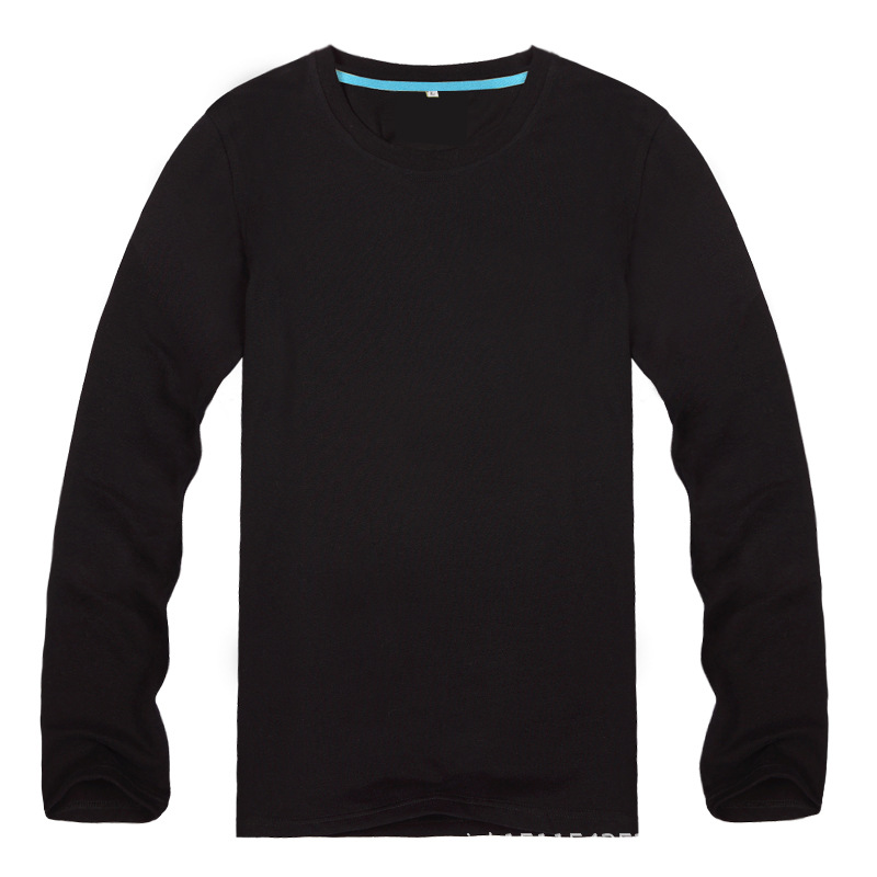 男装长袖t恤黑色