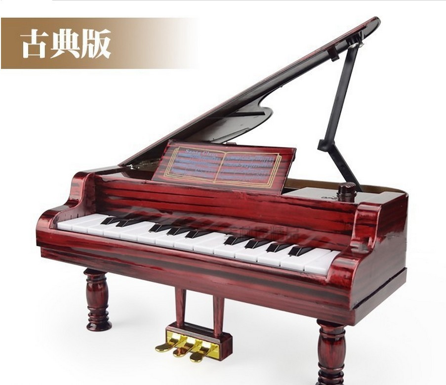 八音钢琴批发 复古仿真钢琴 迷你八音钢琴 17键 3686钢琴