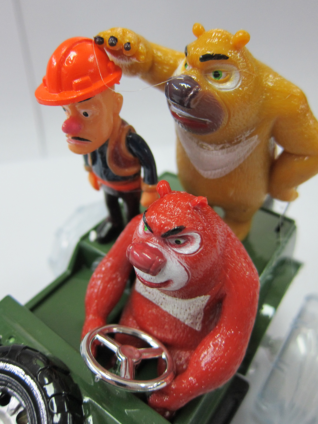 龙祥熊出没儿童玩具类越野车 熊大熊二光头强组合遥控车厂家批发