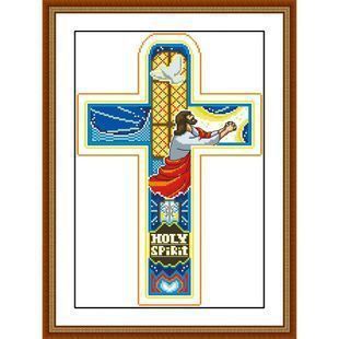 耶稣十字绣精准印花系列新款 美吖正品专卖 十字架基督教宗教