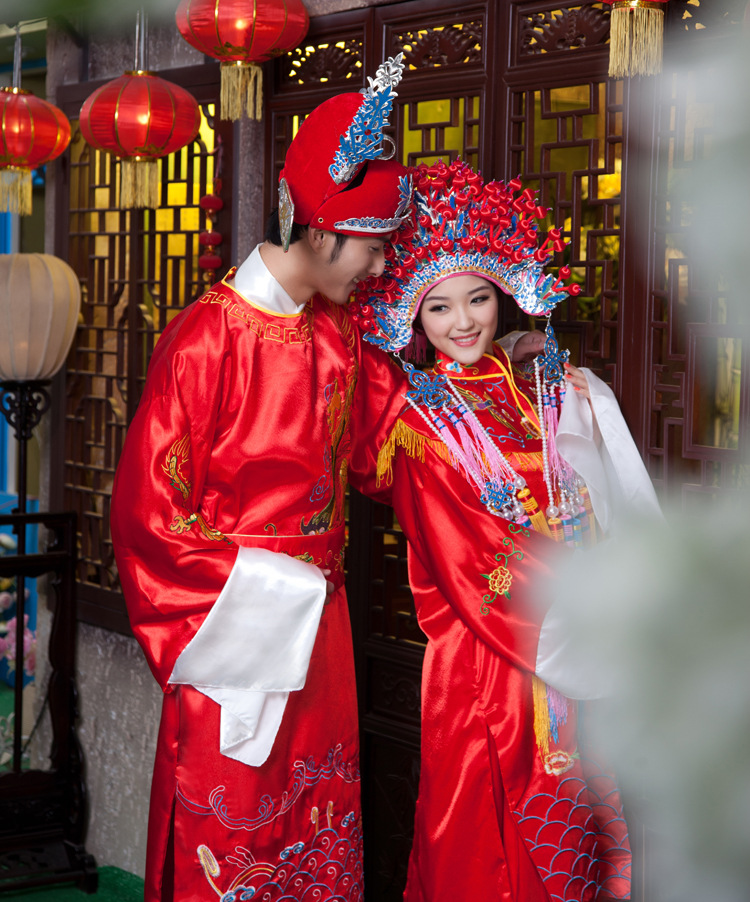 紅顏心飾 古裝服裝鳳冠霞帔中式婚禮新娘裝影樓主題服裝戲服圖片_6