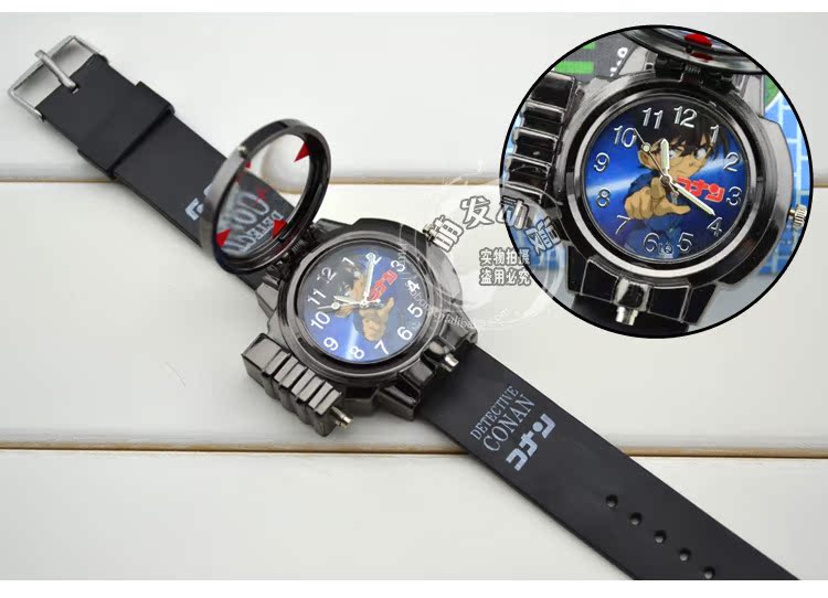 厂家批发!柯南高质量激光麻醉手表 cosplay卡通动漫周边 送电池