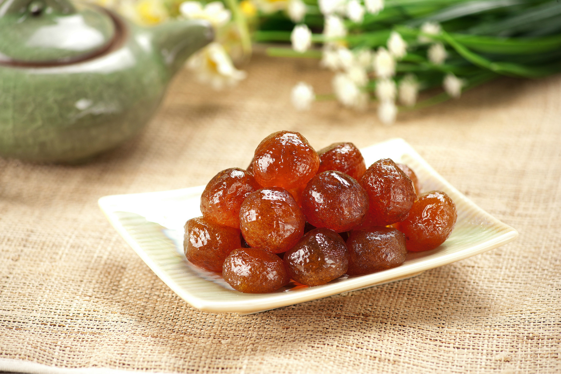 台湾名师精心打造 全球精品茶点荟萃 绿茶桂圆小溪村茶食品