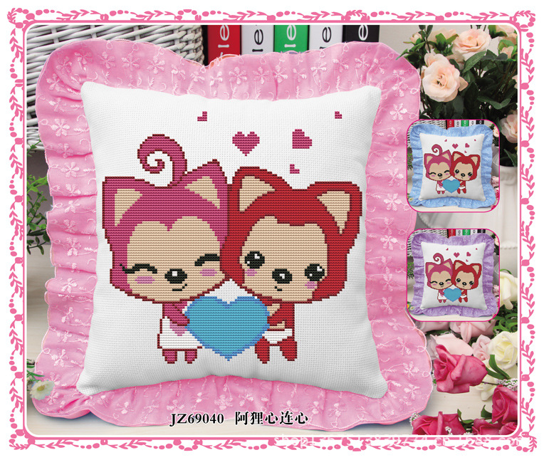 厂家批量供应质量可靠的抱枕十字绣欢迎订购