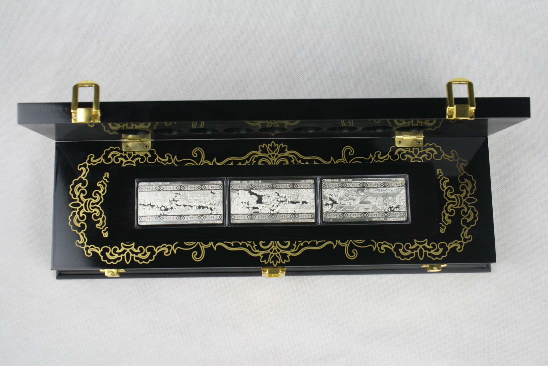 清明上河图银条银砖纪念品 6枚*25克木盒礼装大全套 收藏商务馈赠