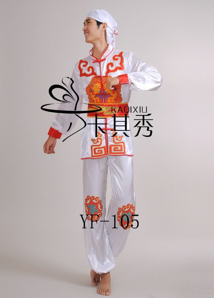 新款特价男秧歌舞蹈服装舞龙舞狮表演服装 打鼓服装花车轿夫服装