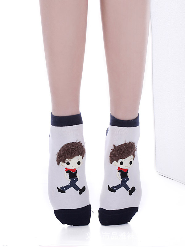2013新款 韩版卡通小男孩隐形船袜 全棉船袜