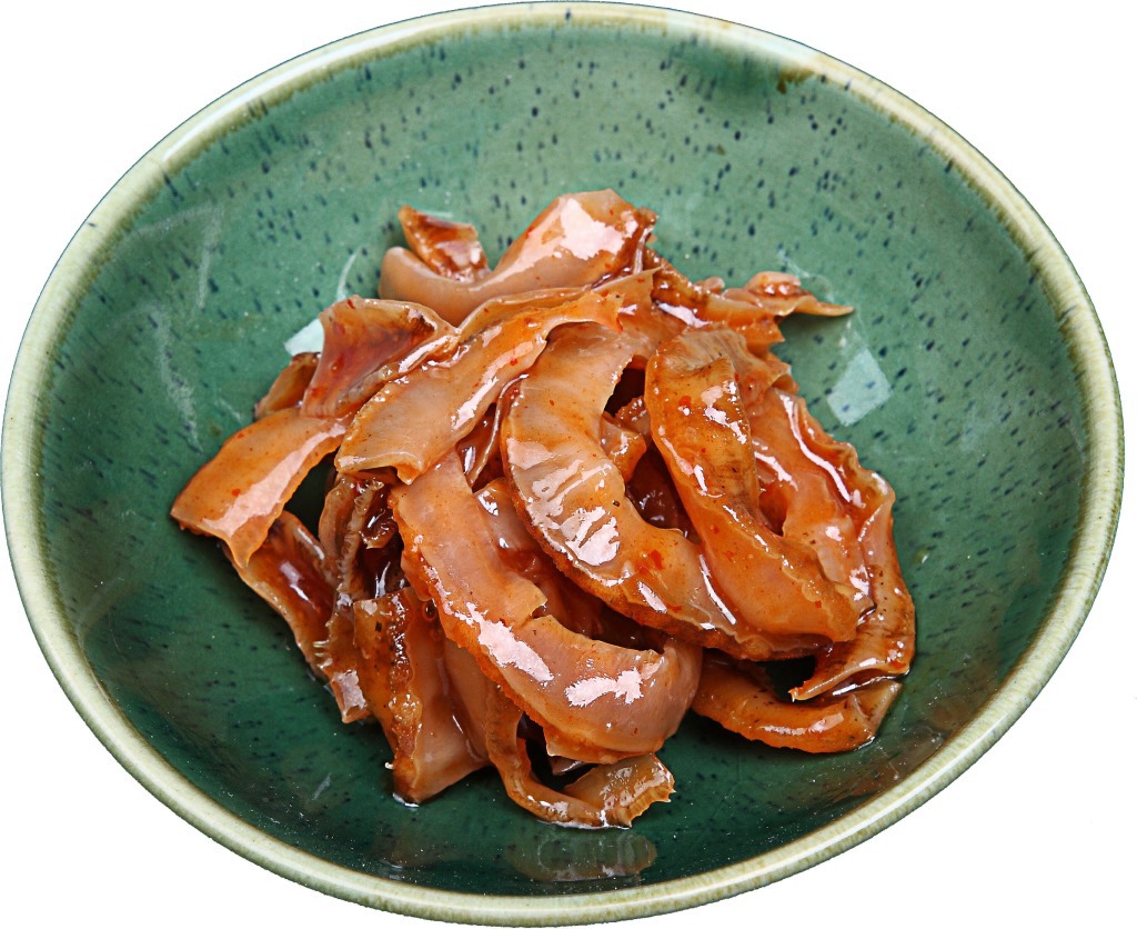 中餐日餐食材 超市供应 腌制海鲜携带餐品 1000克/包朝鲜扇贝裙边