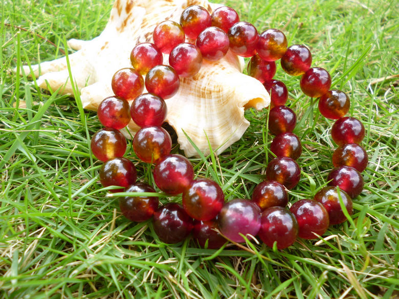 供应天然西瓜水晶手链 西瓜玉髓 西瓜玉 时尚小清新泰国流行饰品